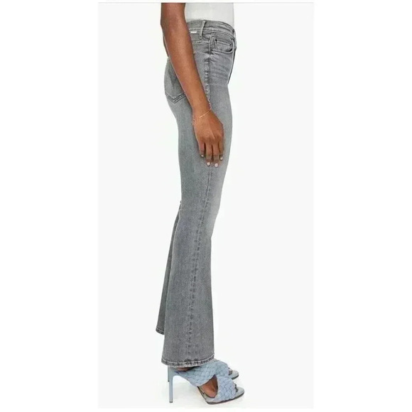 Mother High Waisted Weekender Skimp Northern Light Gray Size 29 Bootcut Cropped - Picture 3 of 15